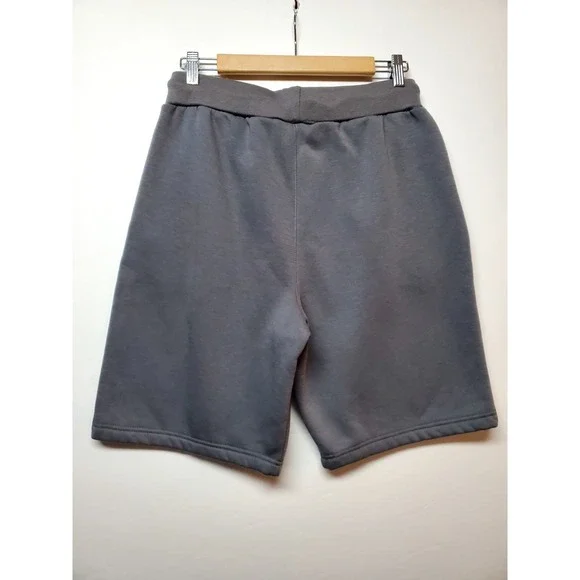 Sonneti London Mens Small Gray Fleece Shorts 9" Inseam -Logo Drawstring, Pockets - Picture 4 of 16